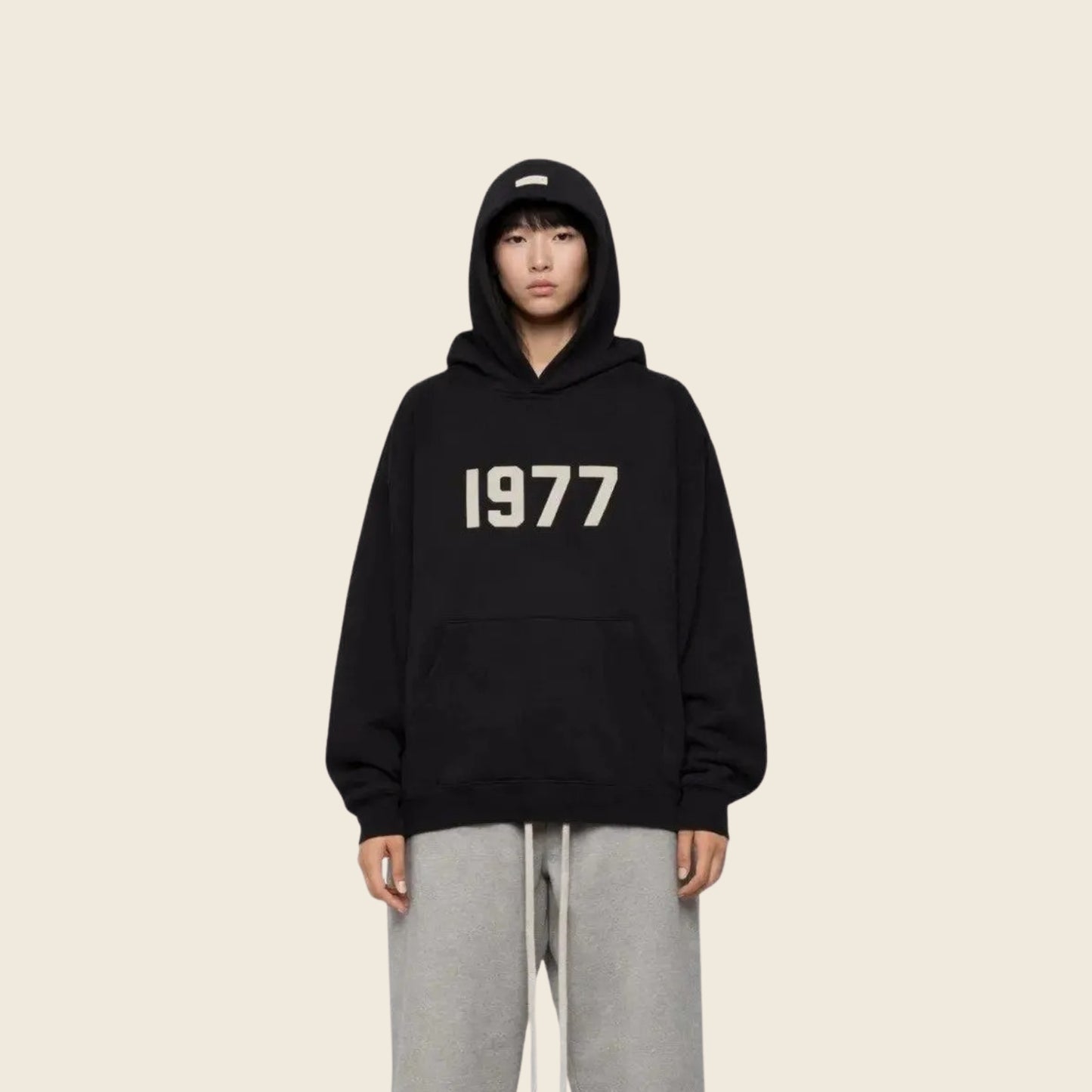Graphic Number Print Hoodie