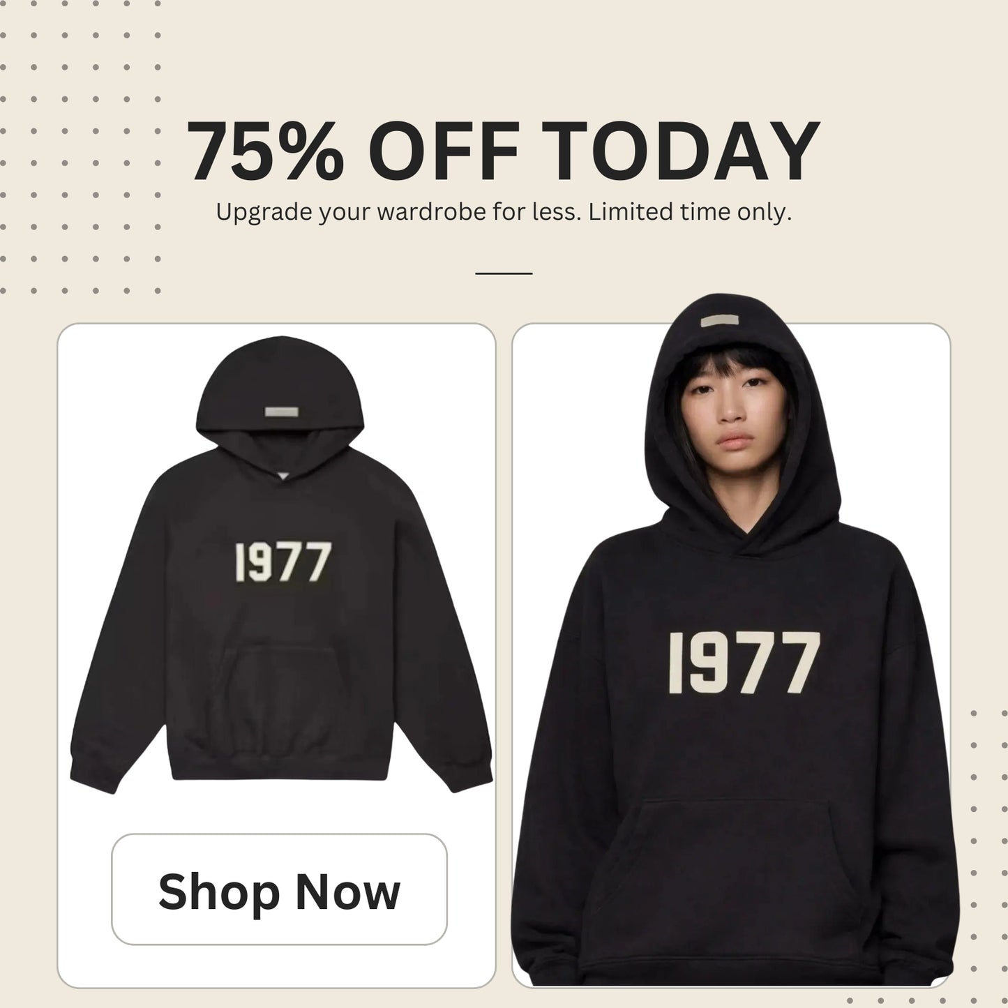 Graphic Number Print Hoodie