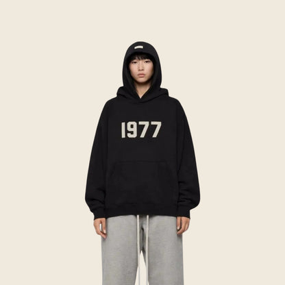 Graphic Number Print Hoodie
